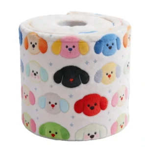 Wholesale custom plush snuffle roll dog toy with squeaker and crinkle paper. Interactive foraging puzzle toy manufactured by Wehao Pets for B2B clients.