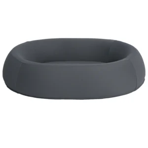 Wholesale waterproof latex orthopedic dog bed featuring memory foam base, polyester filled bolsters, and modern sleek design. Manufactured for B2B pet furniture.