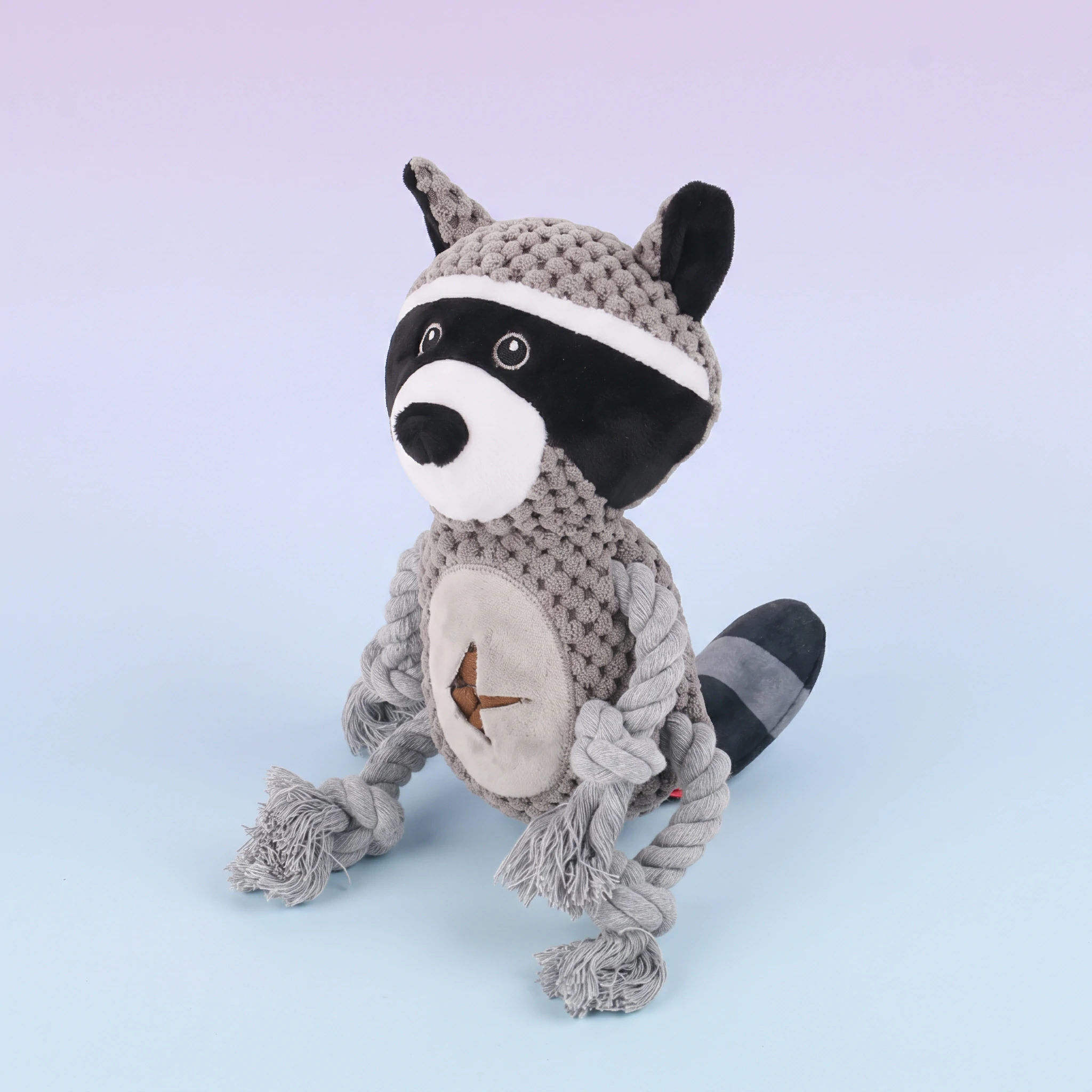 Animal-shaped multi-sound squeaky dog chew toy with built-in squeakers and crinkle paper, produced by Wehao Pets direct factory.